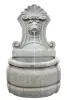 Product image 1 of the product “Wall fountain model „Venice“, 140cm height, natural stone (Basanite), stonemasonry, without pump, pipes, drilling ”